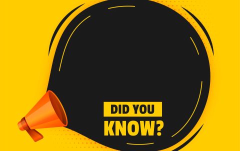 did you know background with megaphone and text space